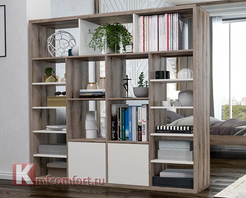 Стеллаж-перегородка Габи-3 от производителя в Москве / Магазин мебели ...